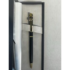 Vintage COLIBRI Pen VARIG Airlines 10K GOLD Wing Insignia Executive Black "Rare"